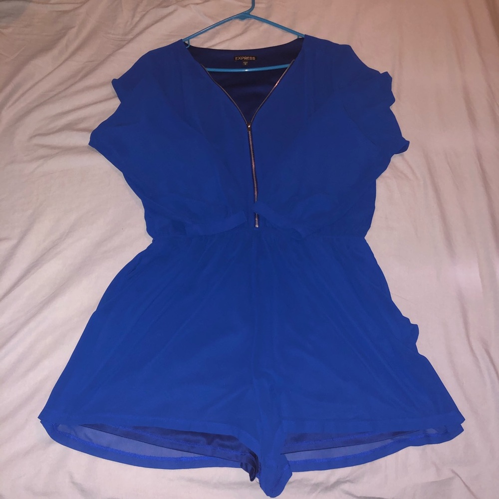 Express romper sheer sleeves